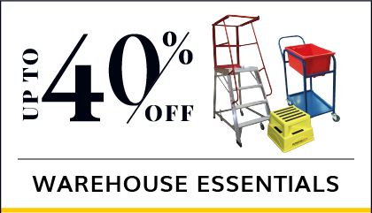 Up To 40% off Warehouse Essentials