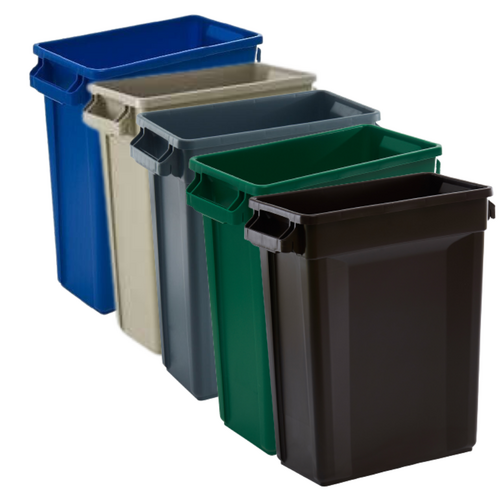 60L Svelte Slimline Commercial Hospitality Plastic Waste Bin