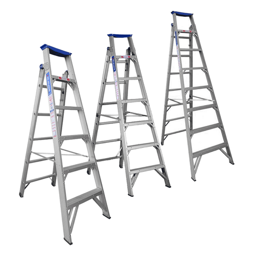6-8 Steps Indalex Aluminium Dual Purpose Ladder - 150Kg Rated