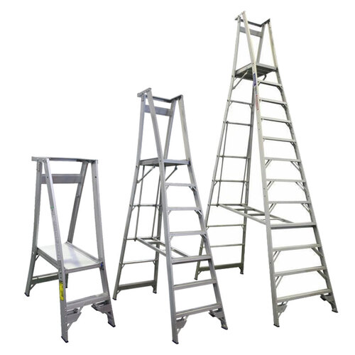 2-12 Steps Indalex Platform Ladder - [Platform Height: 0.6m - 3.6m]