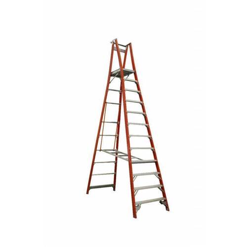 Indalex 150KG 6 step Fibreglass Platform Ladder - Platform Height - 1.80m