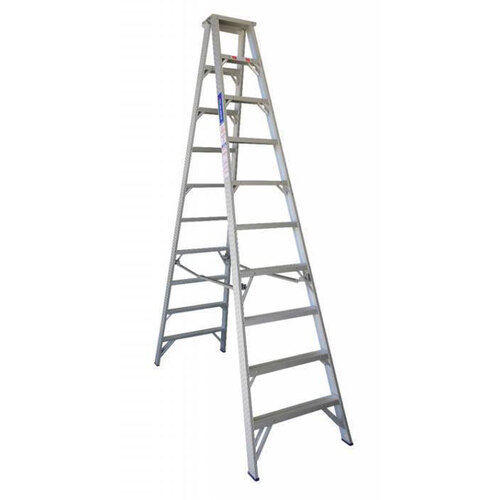 Indalex 180KG 10 Step Double Sided Aluminium Step Ladder