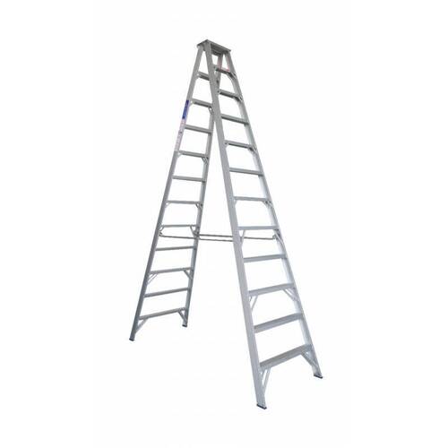 Indalex 180KG 12 Step Double Sided Aluminium Step Ladder