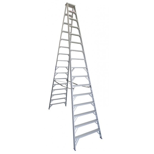 Indalex 150KG 16 Step Double Sided Aluminium Step Ladder