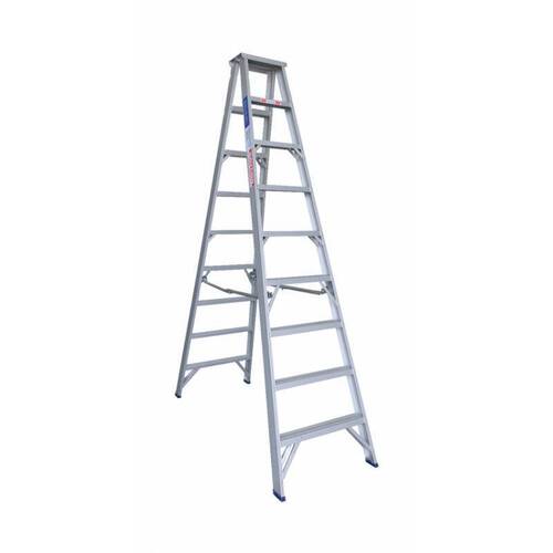 Indalex 180KG 9 Step Double Sided Aluminium Step Ladder