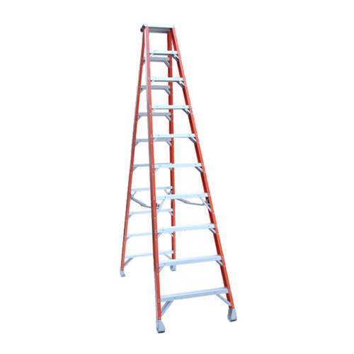 Indalex 180KG 10 Step Fibreglass Double Sided Step Ladder
