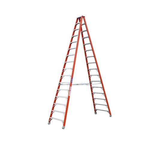 Indalex 150KG 16 Step Fibreglass Double Sided Step Ladder