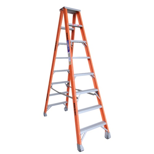 Indalex 150KG 8 Step Fibreglass Double Sided Step Ladder