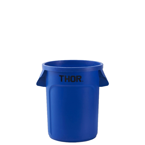 60L Thor Commercial Hospitality Round Plastic Bin - Blue