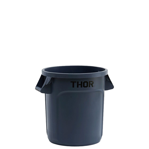 60L Thor Commercial Hospitality Round Plastic Bin - Grey