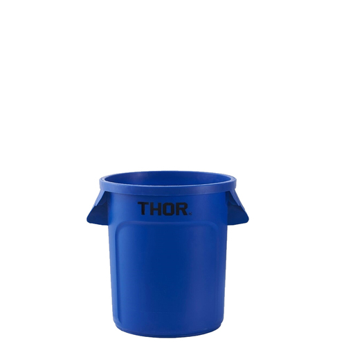38L Thor Commercial Hospitality Round Plastic Bin - Blue
