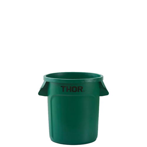38L Thor Commercial Hospitality Round Plastic Bin - Green