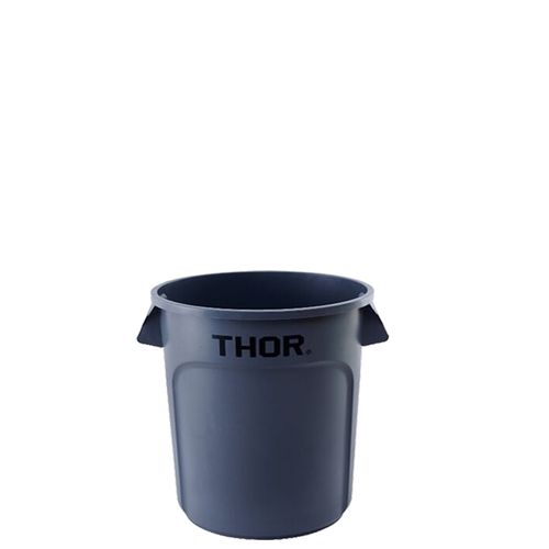 38L Thor Commercial Hospitality Round Plastic Bin - Grey