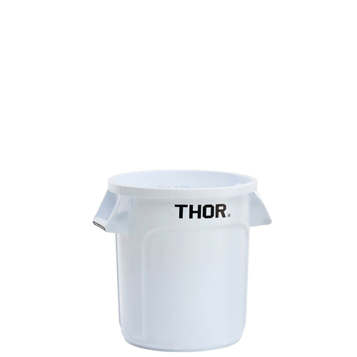 38L Thor Commercial Hospitality Round Plastic Bin - White