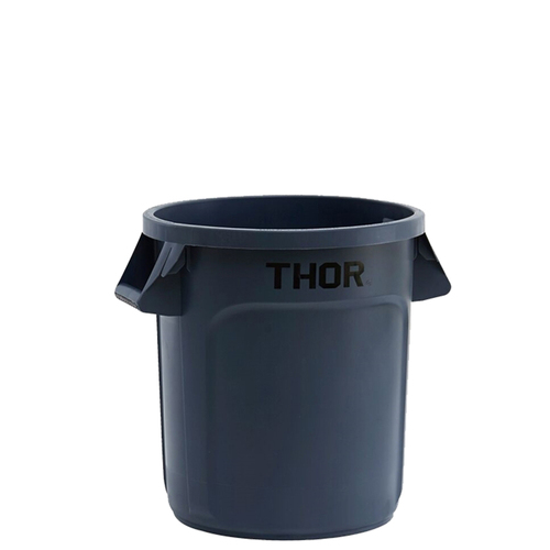 75L Thor Commercial Hospitality Round Plastic Bin - Grey