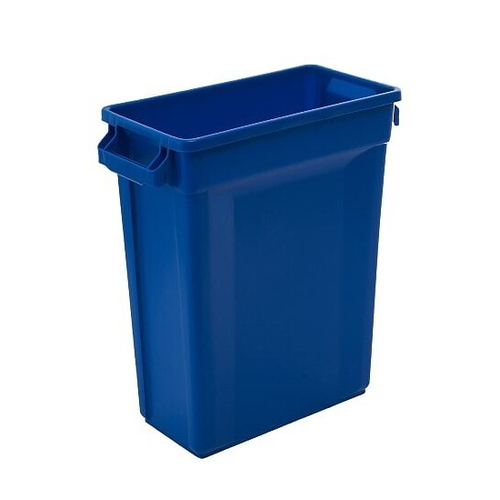 60L Svelte Slimline Commercial Hospitality Plastic Waste Bin - Blue