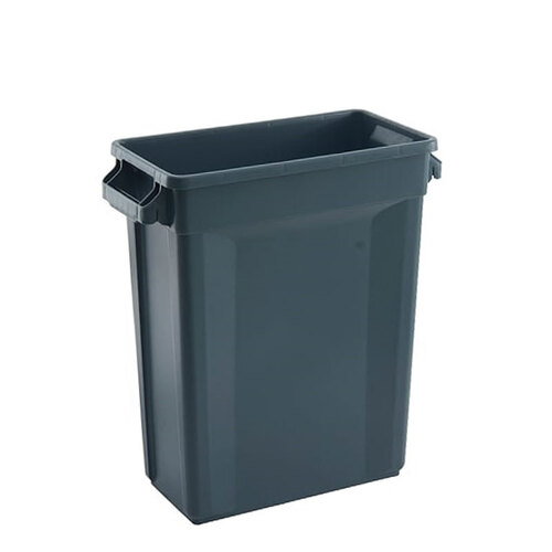 60L Svelte Slimline Commercial Hospitality Plastic Waste Bin - Grey