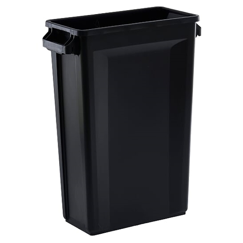 87L Svelte Slimline Commercial Hospitality Plastic Waste Bin - Black