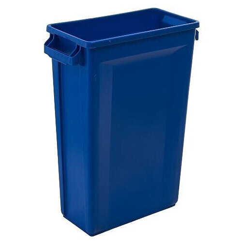 87L Svelte Slimline Commercial Hospitality Plastic Waste Bin - Blue