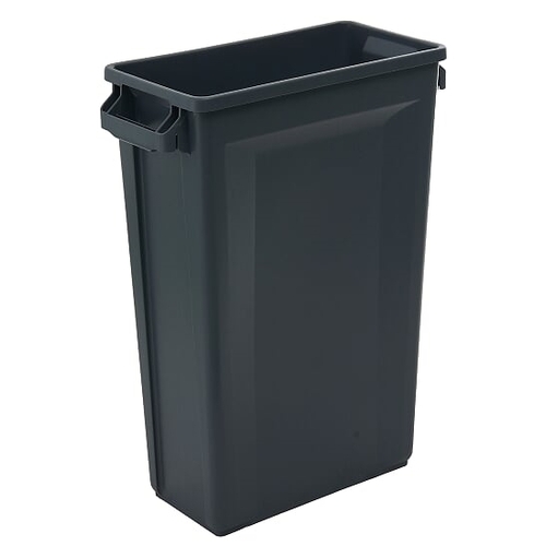 87L Svelte Slimline Commercial Hospitality Plastic Waste Bin - Grey