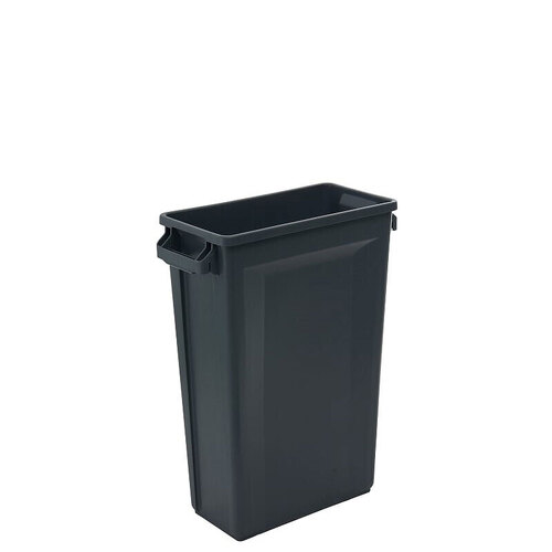 46L Svelte Slimline Commercial Hospitality Plastic Waste Bin - Grey