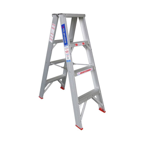 Indalex 150KG 4 Step Double Sided Aluminium Step Ladder