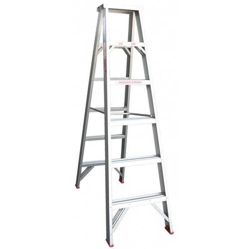 Indalex 150KG 7 Step Double Sided Aluminium Step Ladder