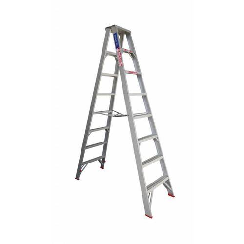 Indalex 150KG 8 Step Double Sided Aluminium Step Ladder